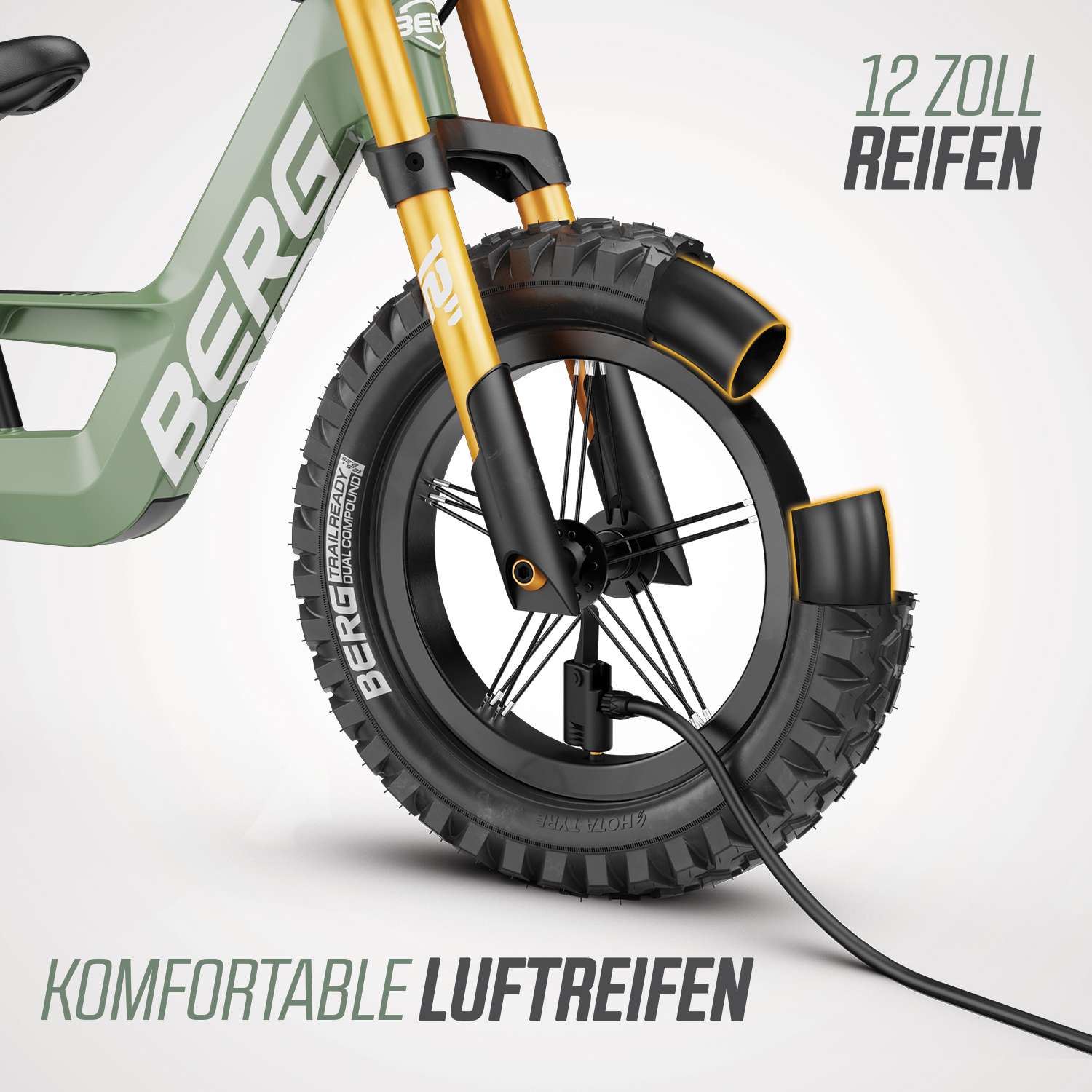 BERG Laufrad Biky Cross Green inkl. Handbremse BERG Laufrad Biky Cross Green inkl. Handbremse